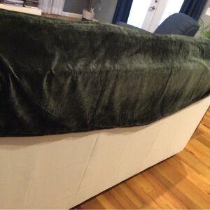 Green Velvet Window Valance